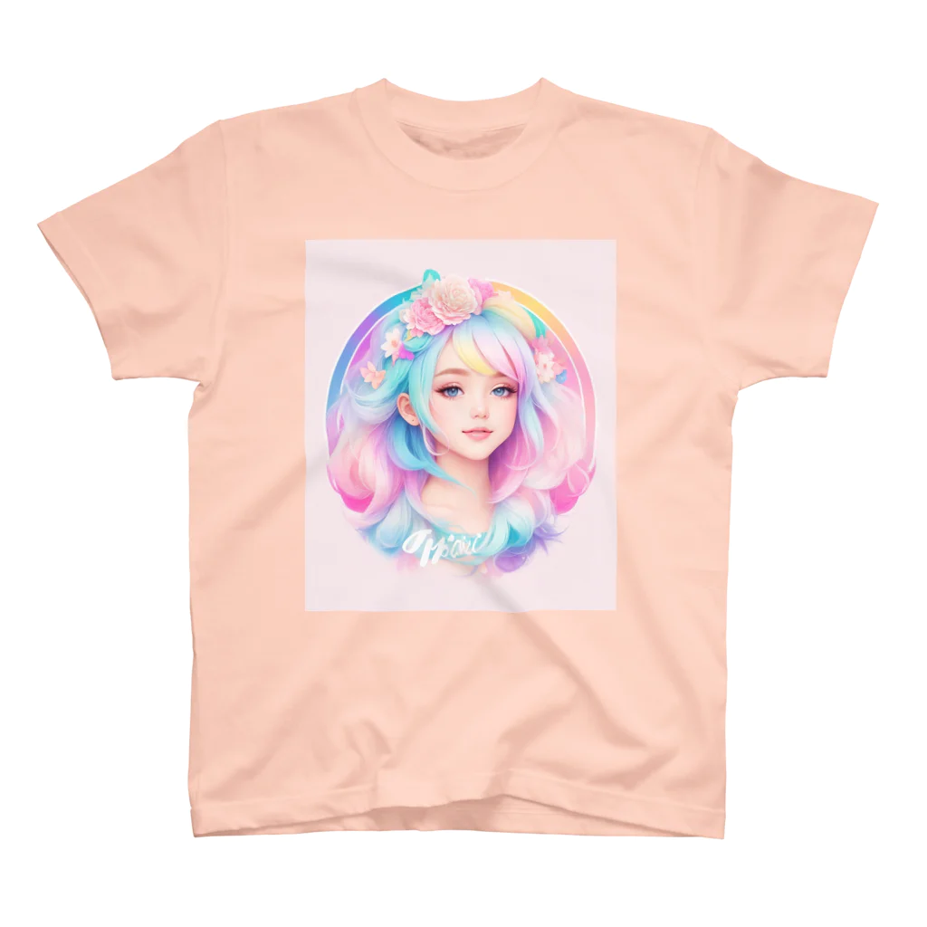 でぃーぷのPASTEL COLOURS GIRL Regular Fit T-Shirt