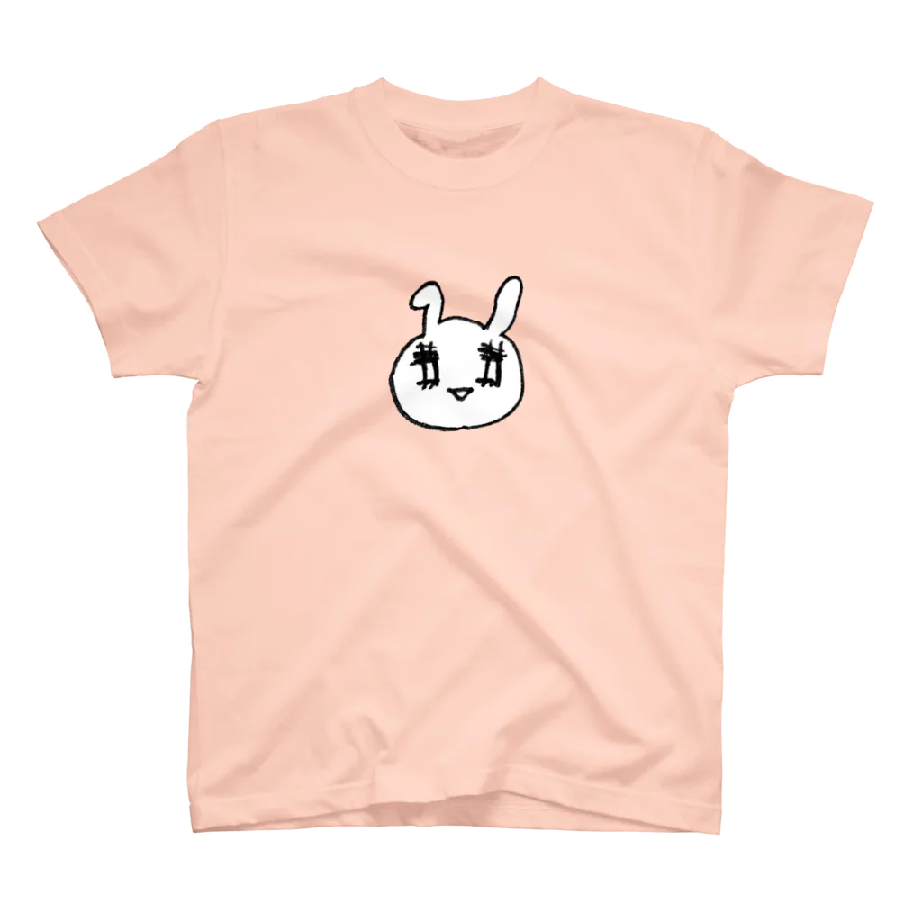 うさぎちゃんアイランドのうさぎちゃんの顔 スタンダードTシャツ