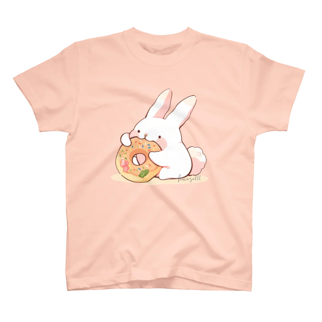 🌸hanausa🐰のうさぎとドーナツ２ スタンダードTシャツ