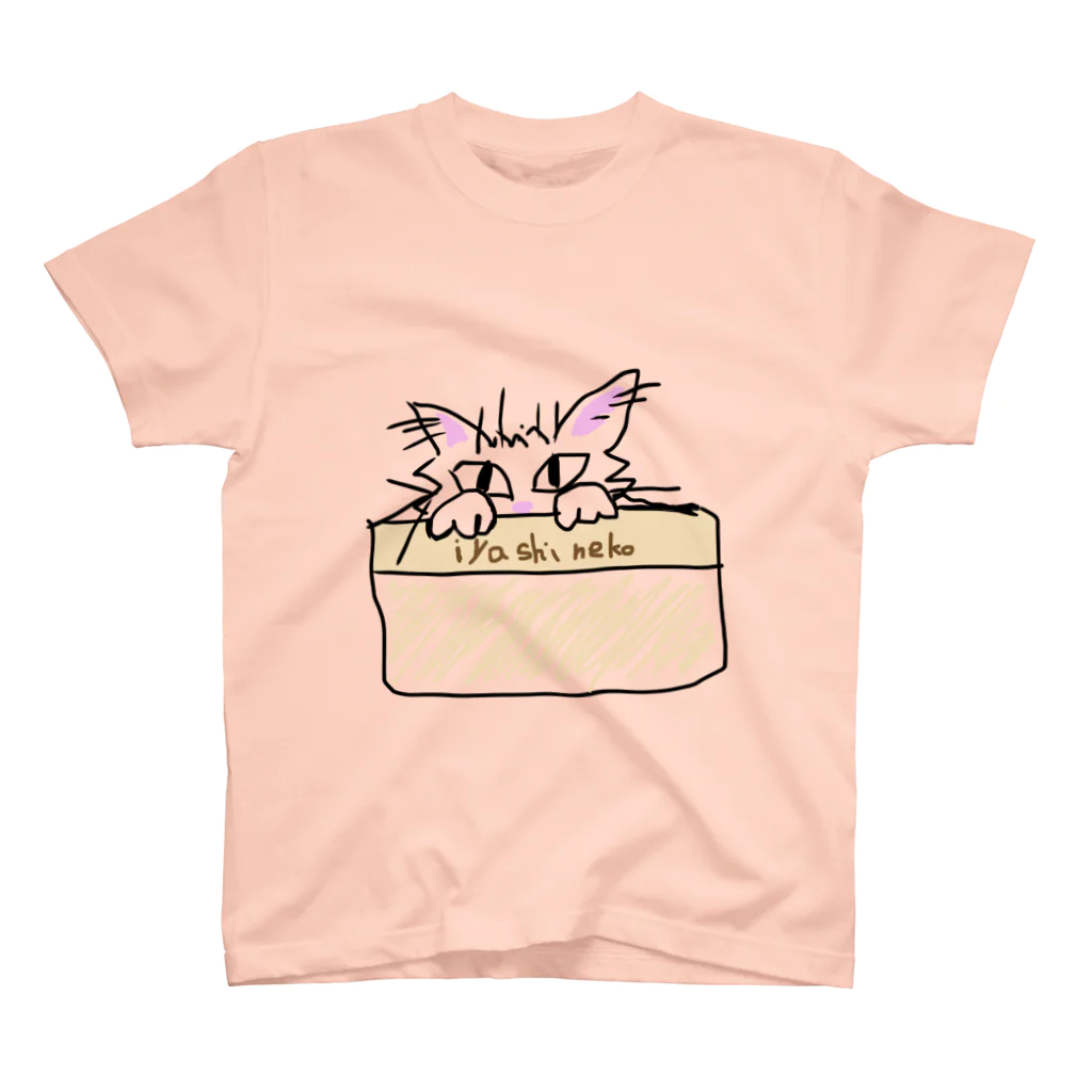 いやし猫　ふぁにーきゃっとのいやし猫　ぽっけ スタンダードTシャツ