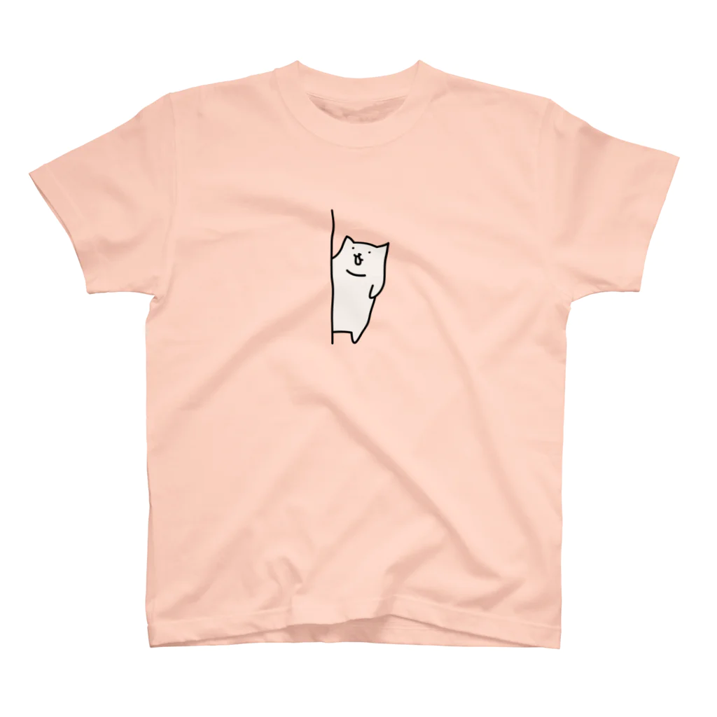 きなこしあんこののぞく猫 スタンダードTシャツ