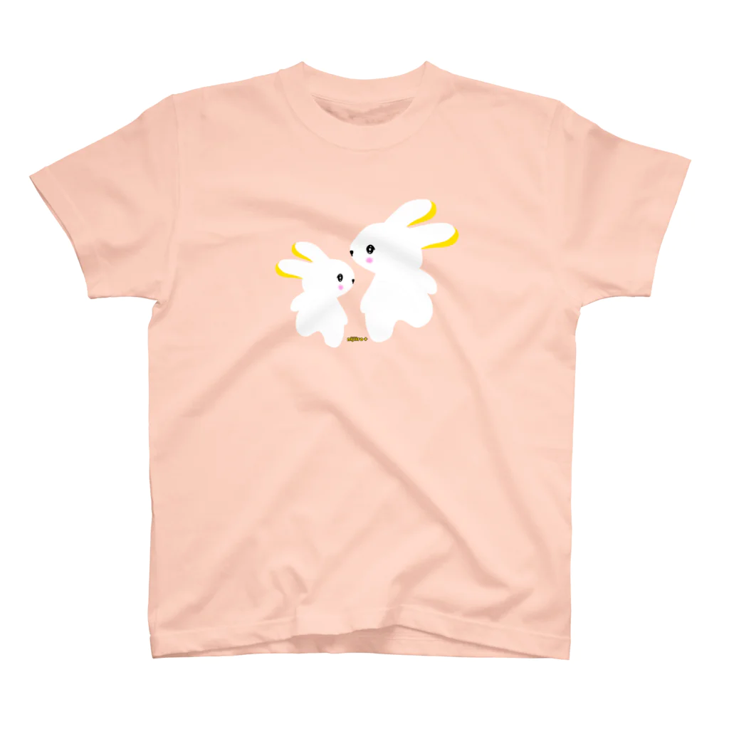 虹色PLUSのウサたまごちゃん スタンダードTシャツ