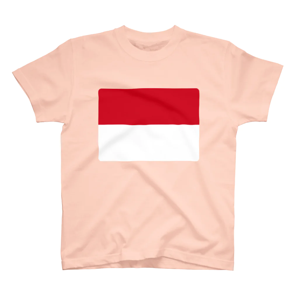 お絵かき屋さんのモナコの国旗 スタンダードTシャツ