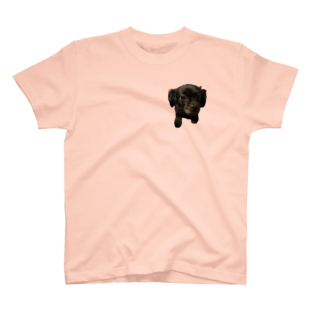 エレファント先生と虹色こどもたちのミックス犬のかわいいあずきちゃん Regular Fit T-Shirt