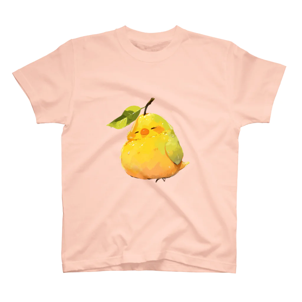 MistyStarkのマンゴーを食べすぎた鳥さん スタンダードTシャツ