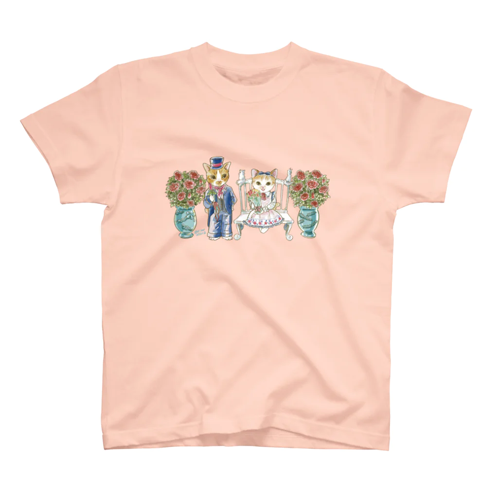 猫のきぬくんのお店のルイくんとラムちゃん　ローズガーデンツアー Regular Fit T-Shirt