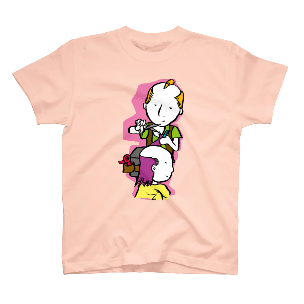 Oedo CollectionのBeautician Boy／濃色Tシャツ スタンダードTシャツ