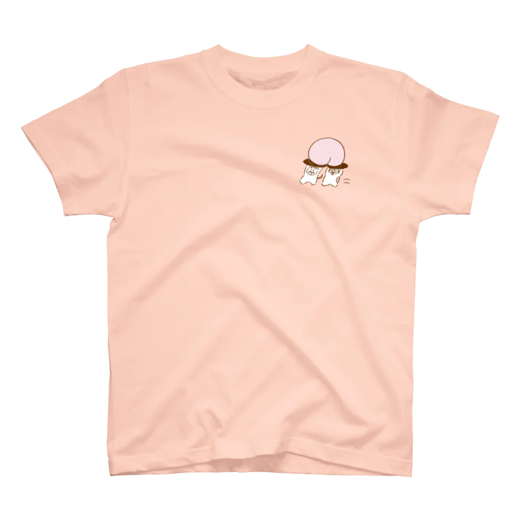 田中チズコの旬の桃Tシャツ スタンダードTシャツ