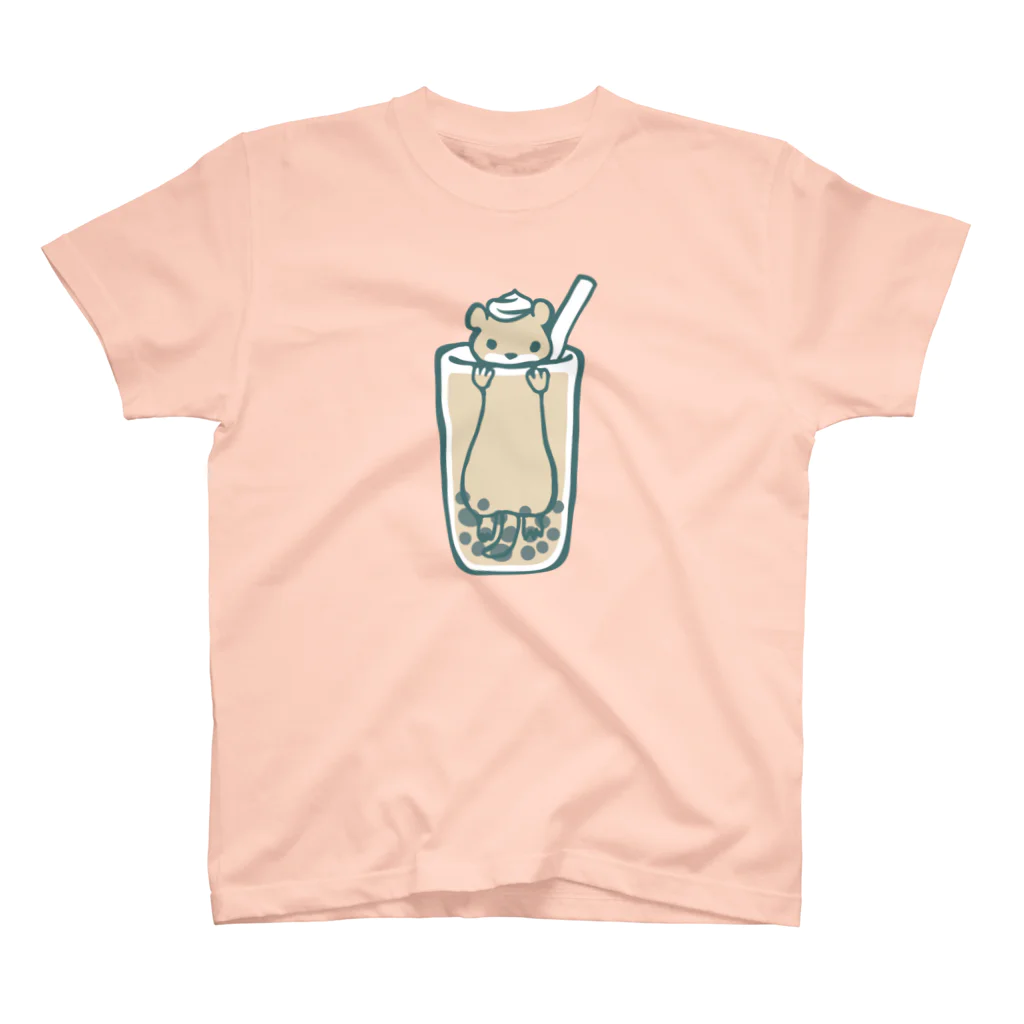 あずき缶のタピオカワウソミルクティー Regular Fit T-Shirt