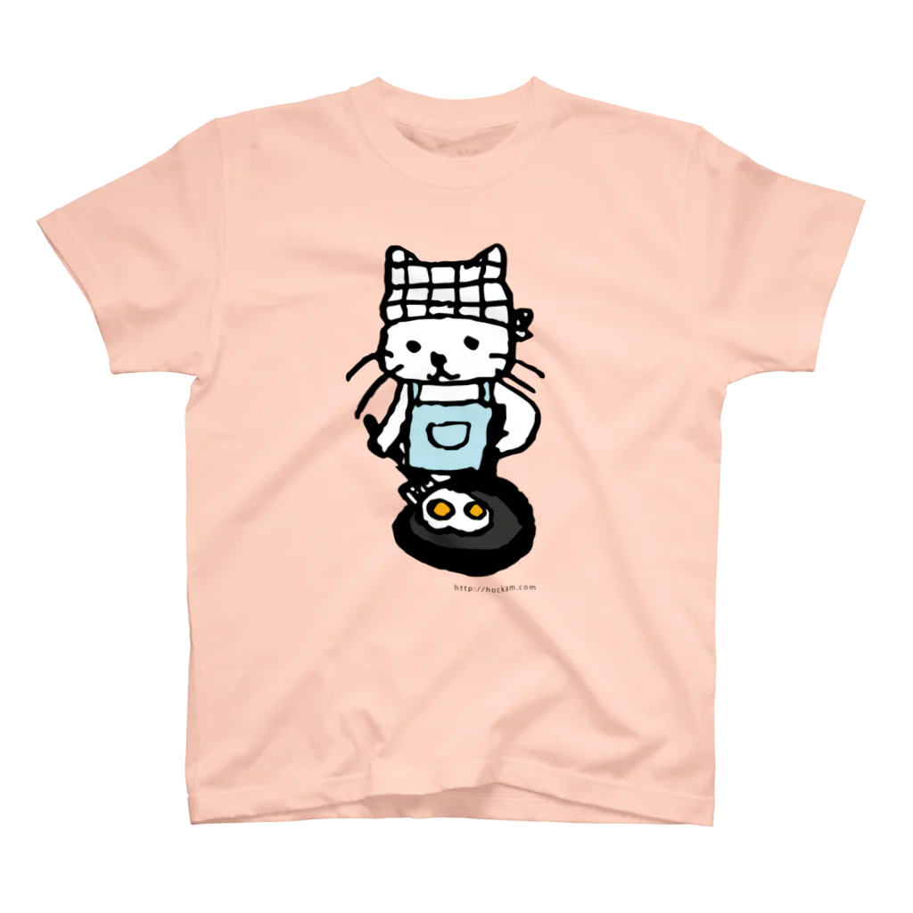 ほっかむねこ屋（アトリエほっかむ）のめだまやきやくねこ Regular Fit T-Shirt