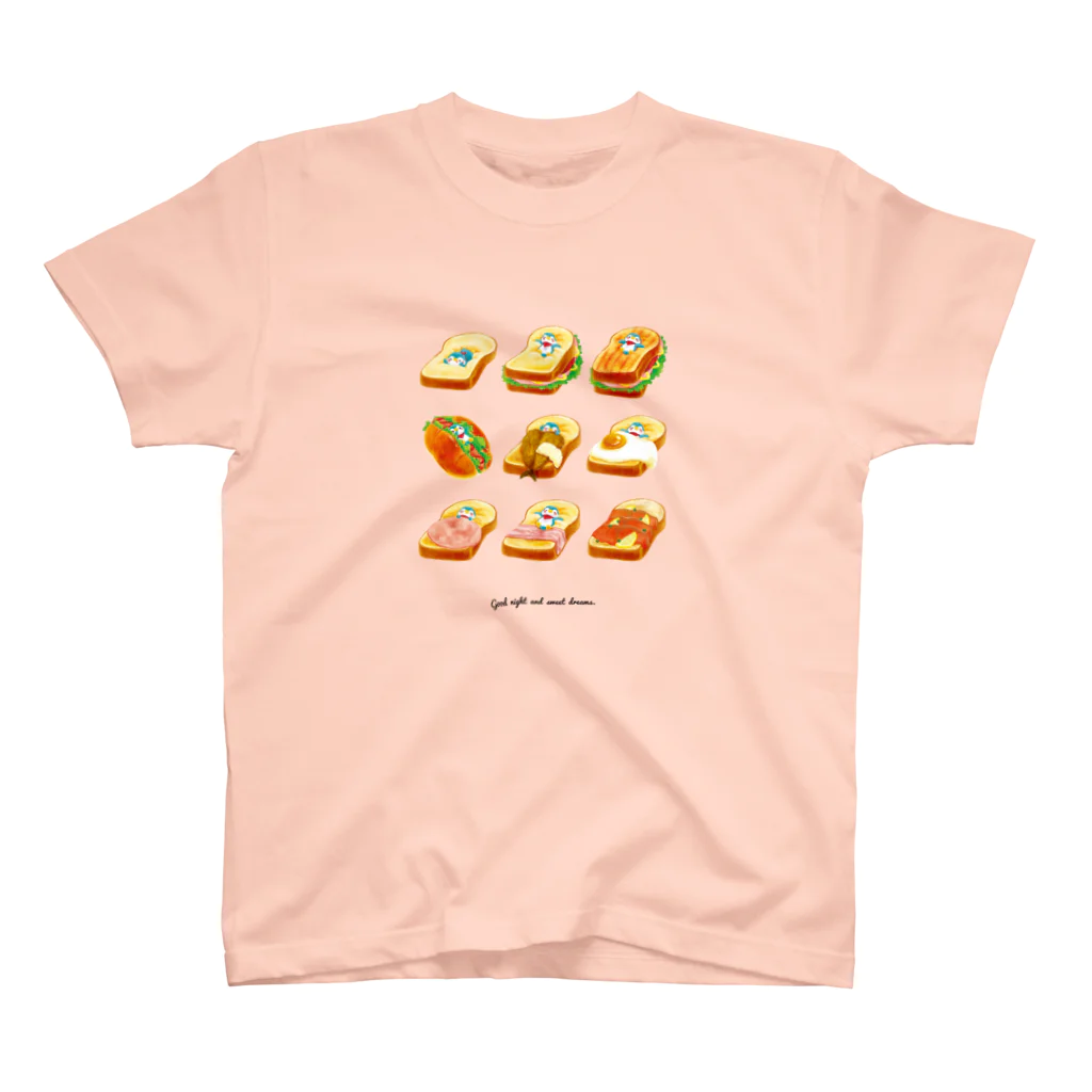 いたのなつみのネップくんとパンベッド スタンダードTシャツ