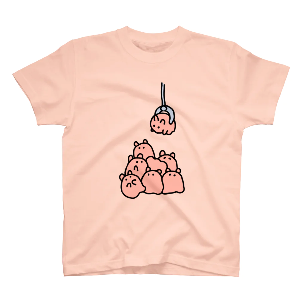 サメとメンダコ[namelessmm2]のメンダコキャッチャー スタンダードTシャツ