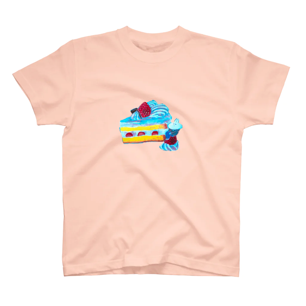 ヨシサコツバサのケーキとうさぎさん スタンダードTシャツ