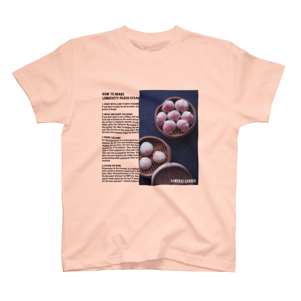 Samurai Gardenサムライガーデンの♡オーダー前のみpt♡長寿桃の蒸しパンの作り方 スタンダードTシャツ