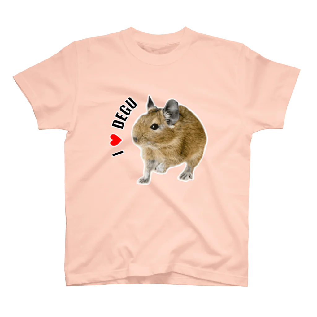 M-IORIのI Love DEGU スタンダードTシャツ