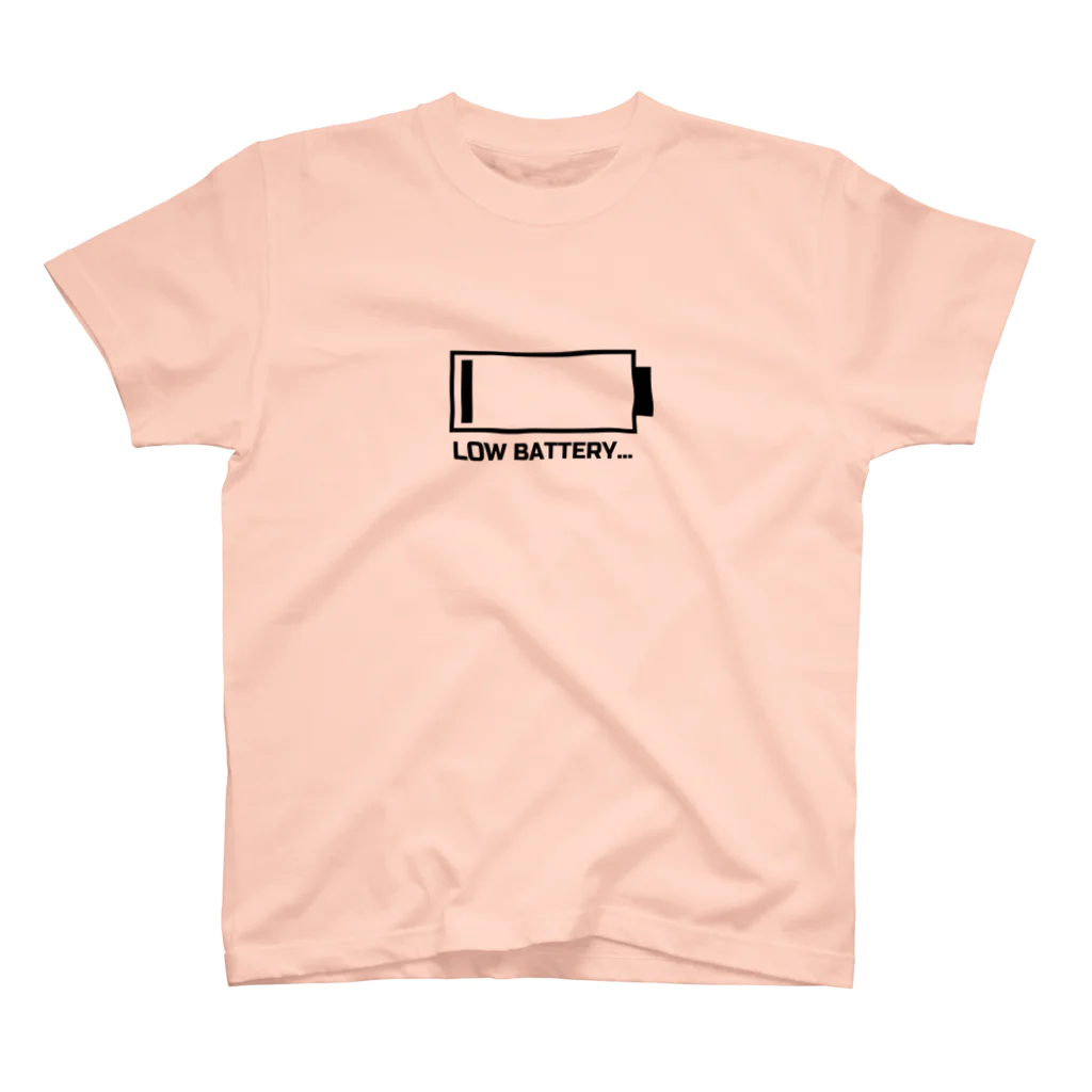 FounditのBattery of parent(black) スタンダードTシャツ