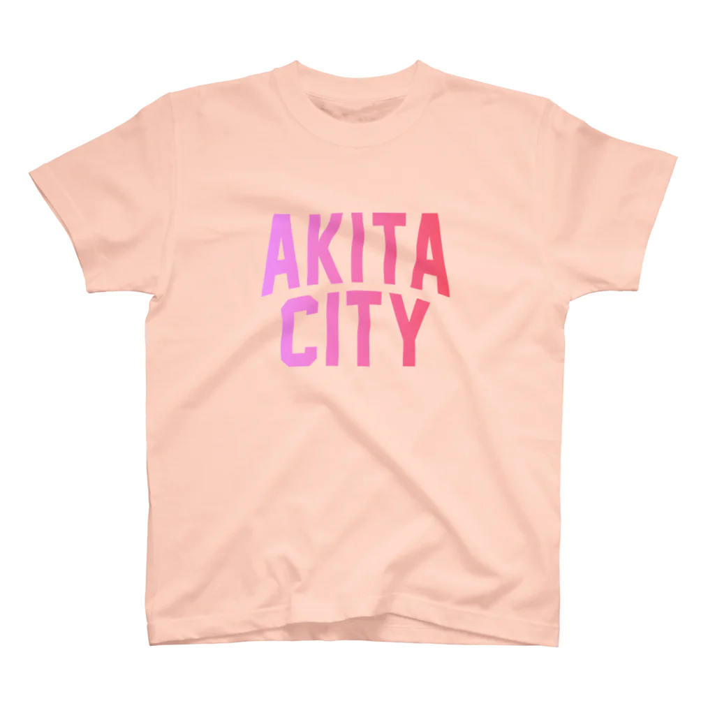 JIMOTO Wear Local Japanの秋田市 AKITA CITY スタンダードTシャツ