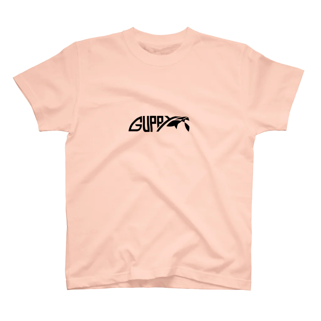 PoooompadoooourのGUPPYロゴ(黒) スタンダードTシャツ