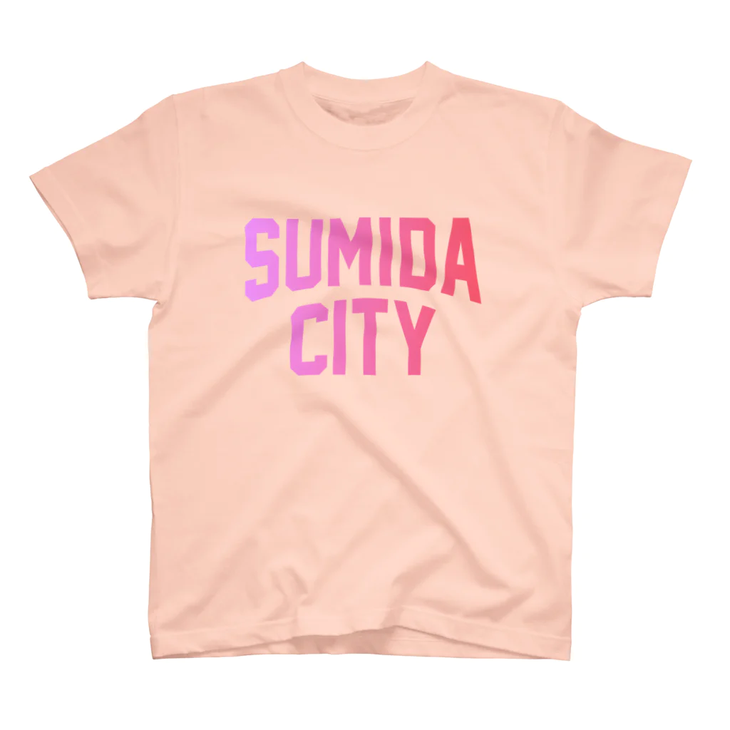 JIMOTO Wear Local Japanの墨田区 SUMIDA CITY ロゴピンク スタンダードTシャツ