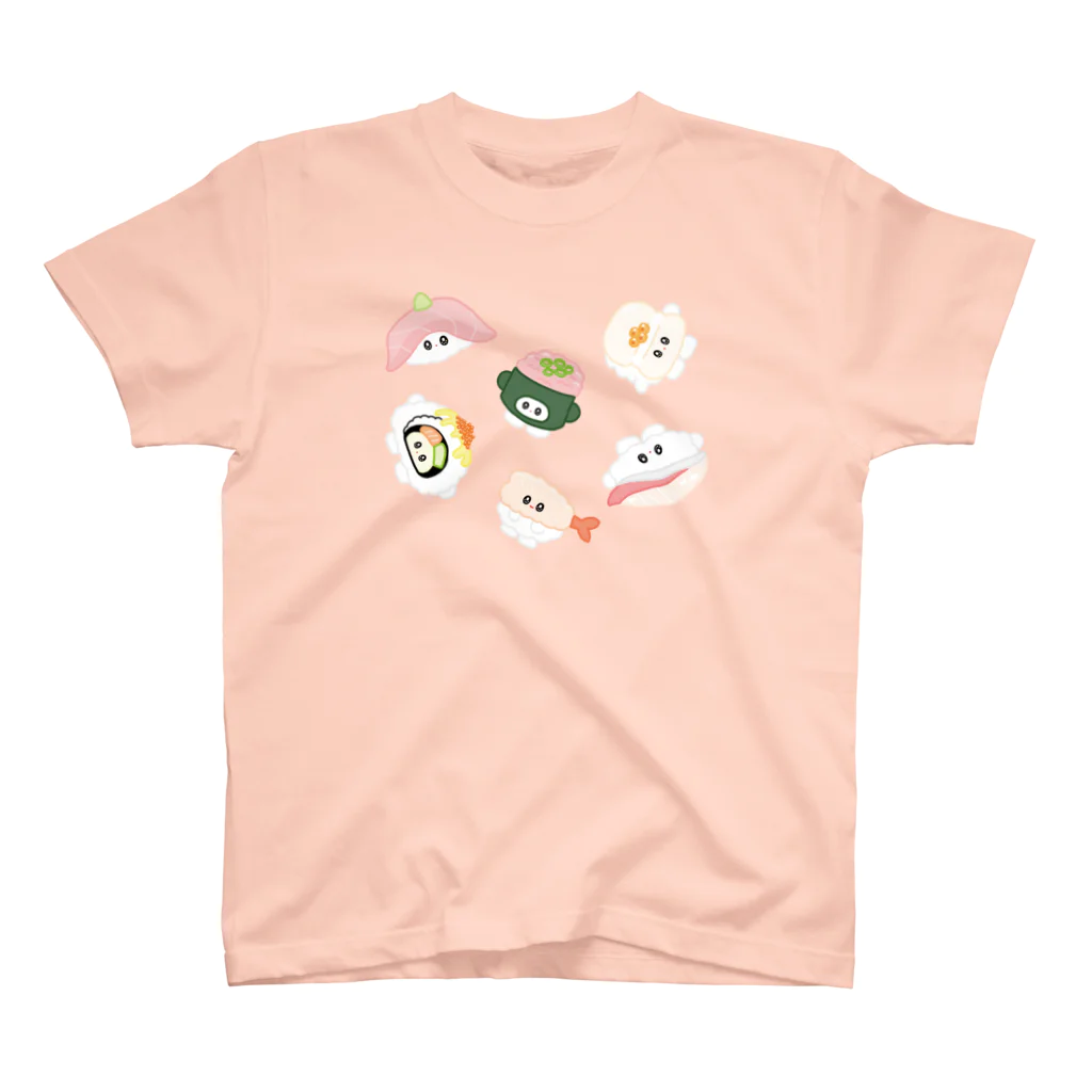 ユキちゃんのSUZURIのころころお寿司 スタンダードTシャツ