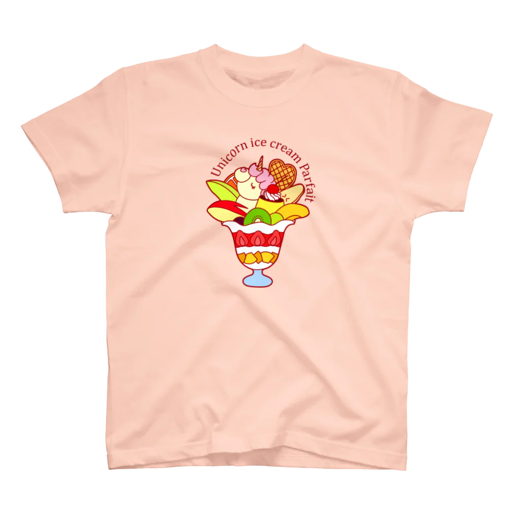 chelsieのユニコーンアイスクリームパフェ スタンダードTシャツ