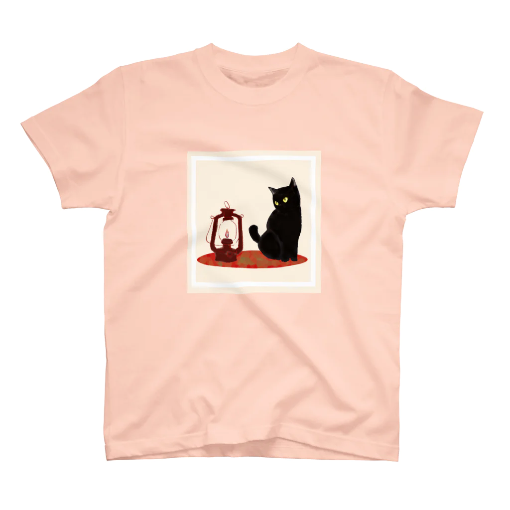 WAMI ARTのランタン猫 スタンダードTシャツ