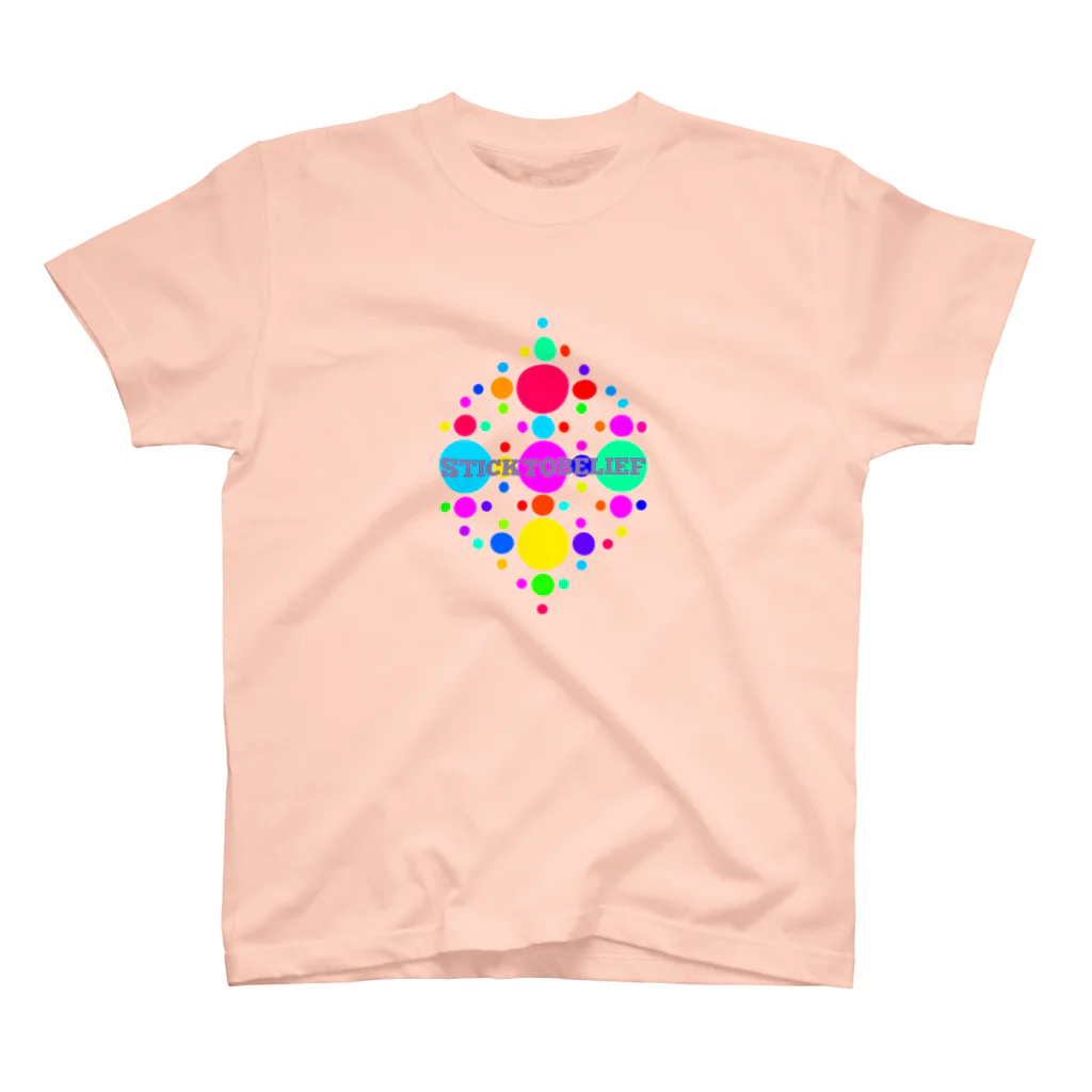 STICKTOBELIEFの🍡ドット🍡 スタンダードTシャツ