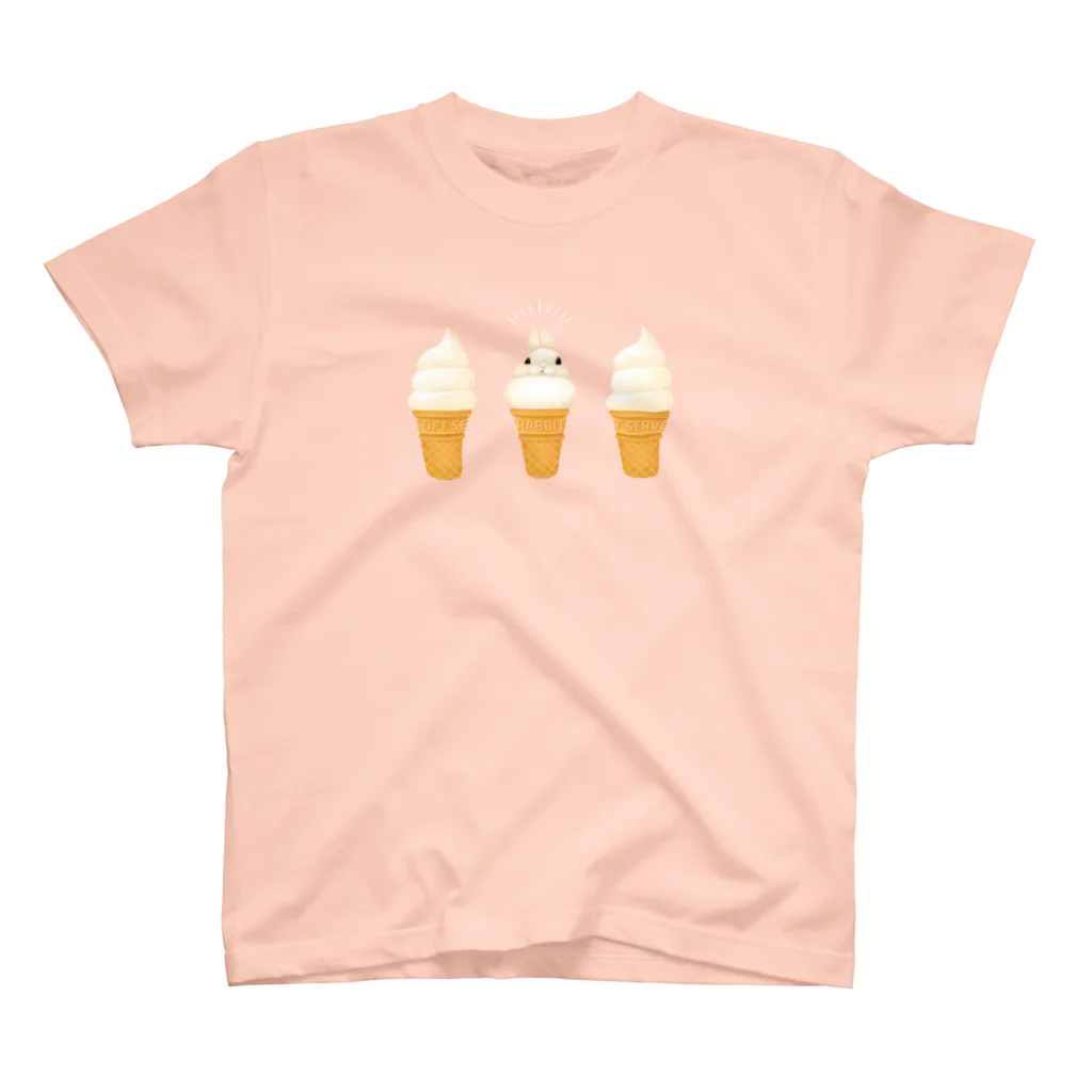 Phocaのうさぎクリーム スタンダードTシャツ