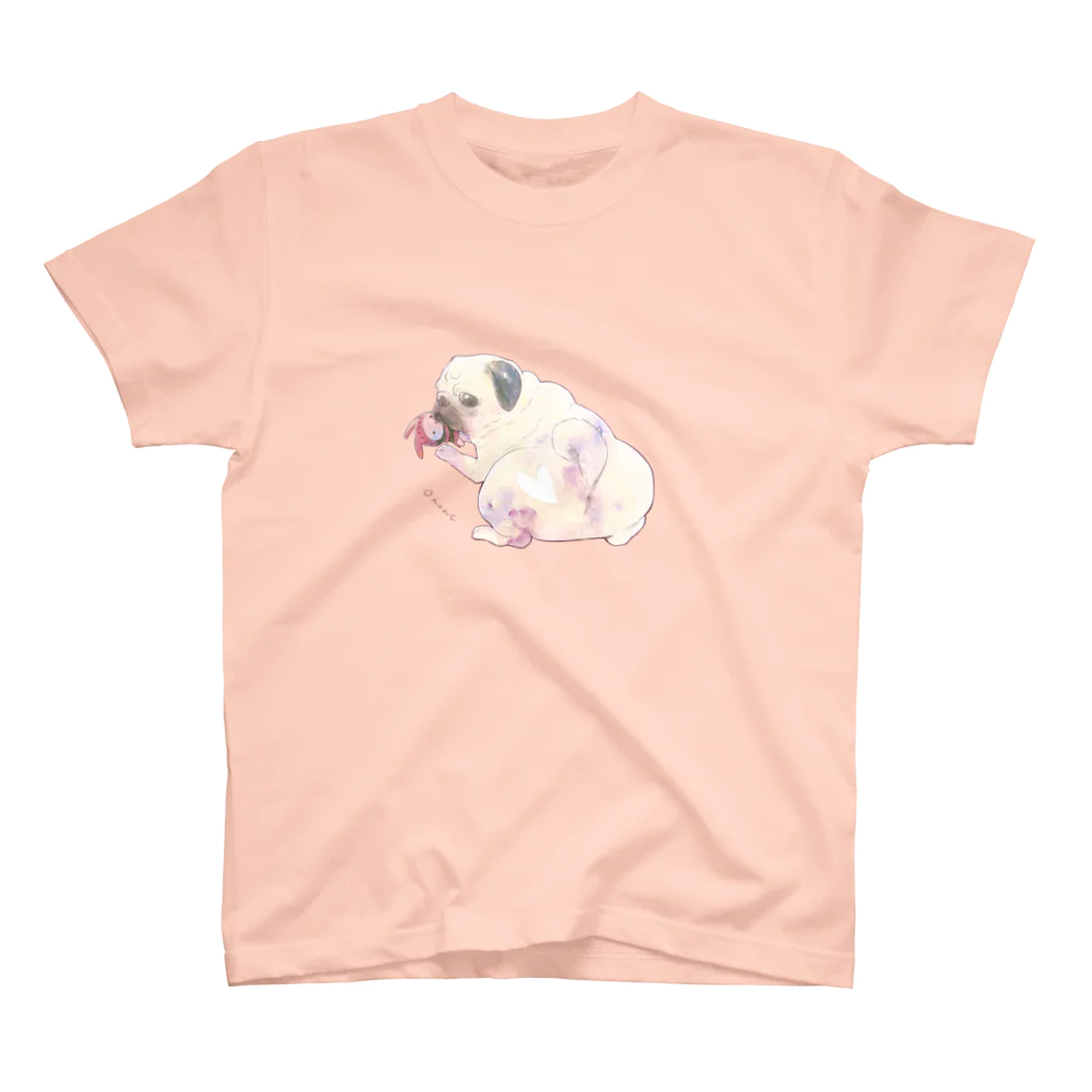 OmamePugの魅惑のおしりパグ スタンダードTシャツ