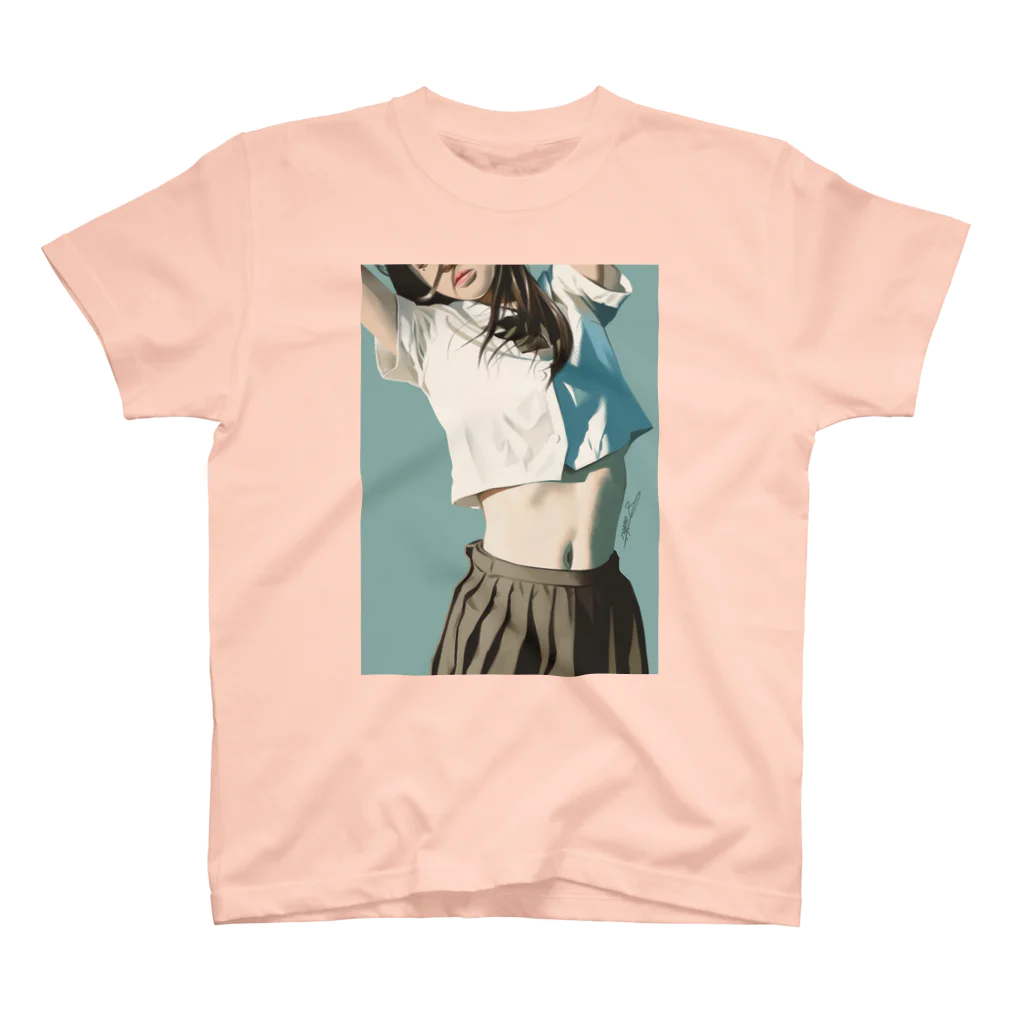 コサカのアトリエの女子高生と夏 Regular Fit T-Shirt