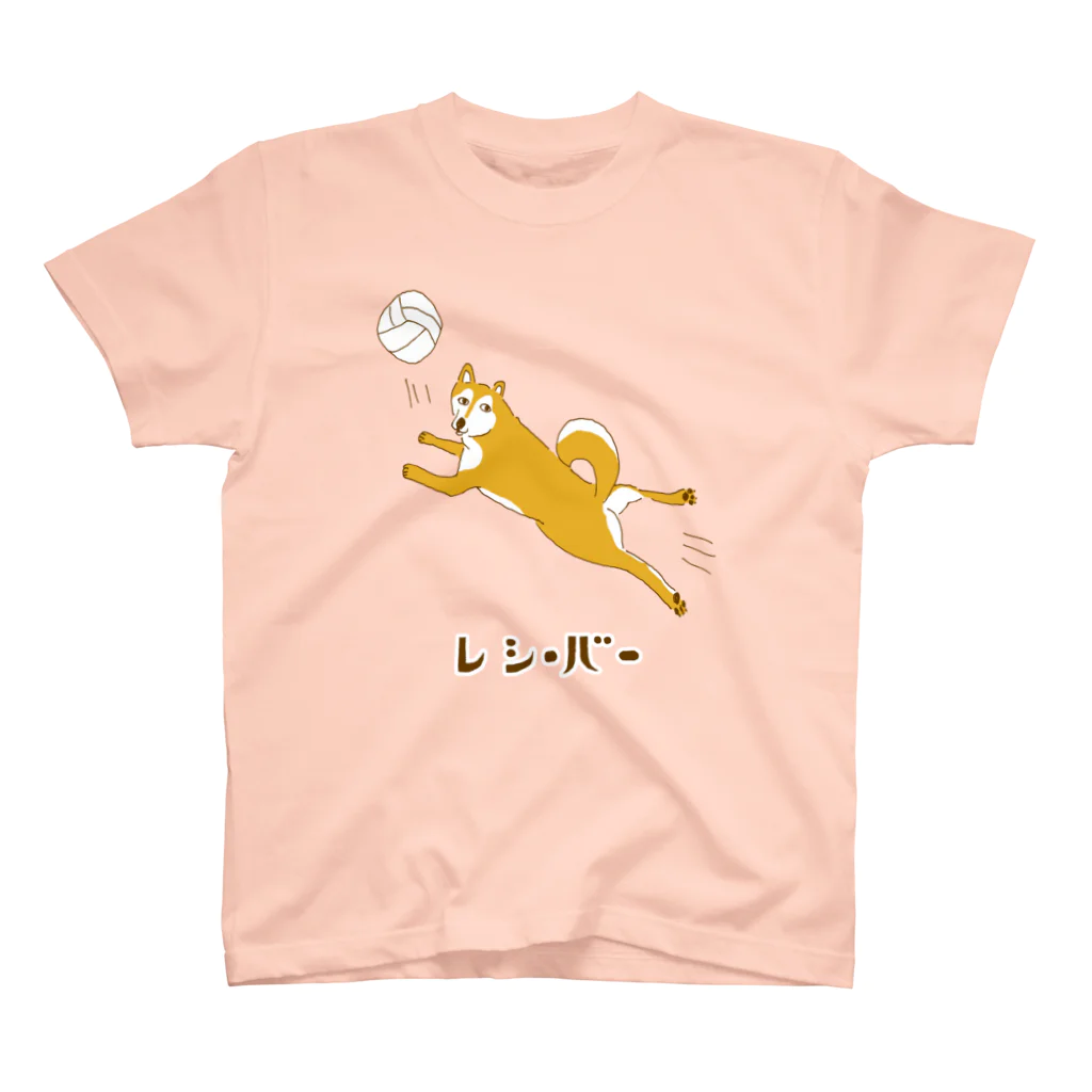 NIKORASU GOのユーモア柴犬デザイン「レシーバー」（Tシャツ・パーカー・グッズ・ETC） Regular Fit T-Shirt