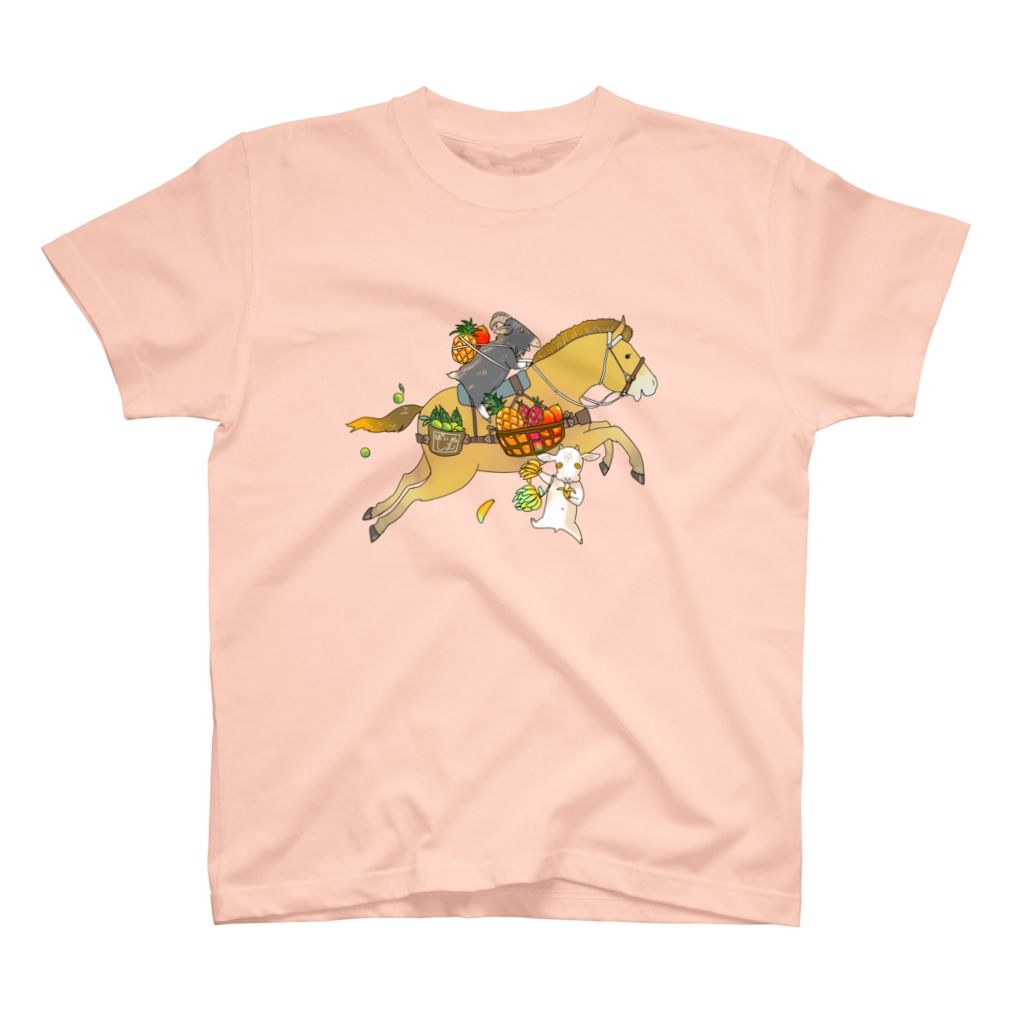 poniponiの馬とヤギ、南国フルーツを収穫 Regular Fit T-Shirt