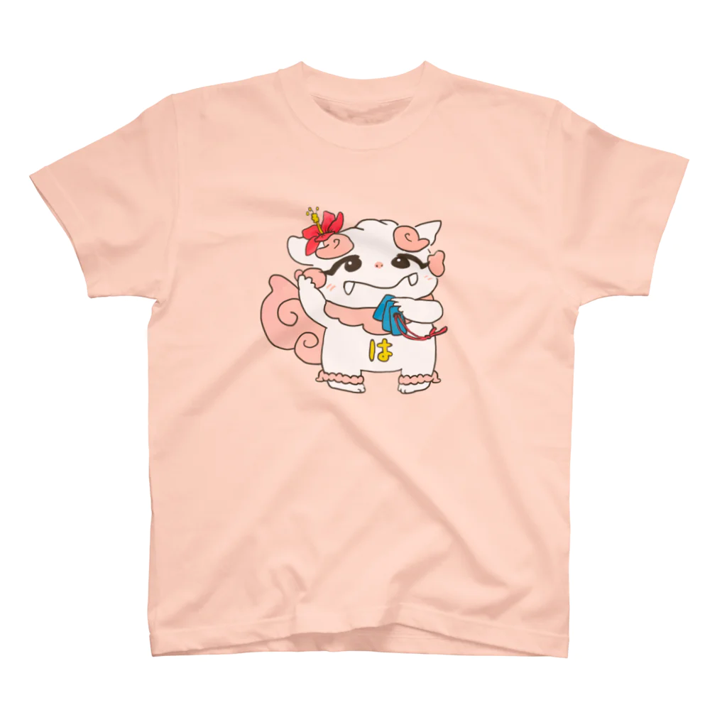 三線工房じなんの三線好きのシーサーちゃん スタンダードTシャツ