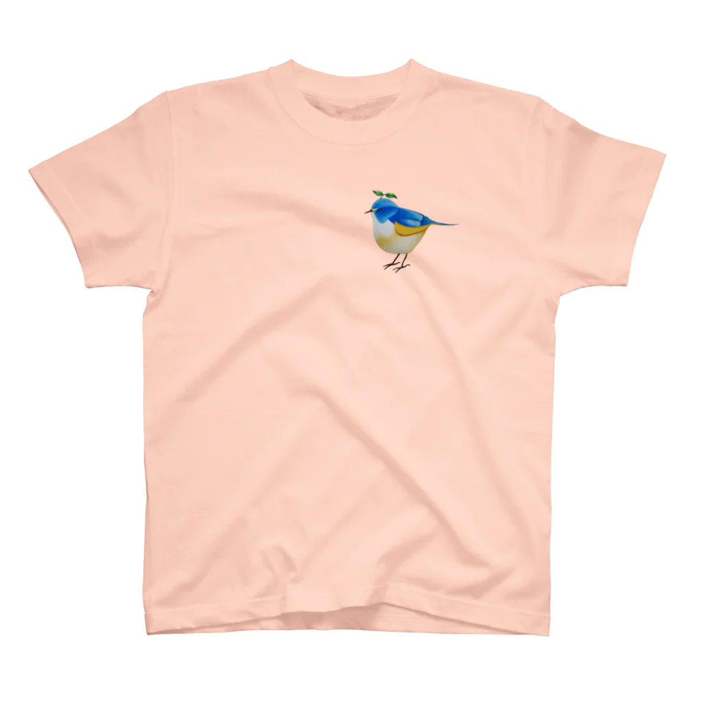 res-panda4のLeaves on a bird スタンダードTシャツ