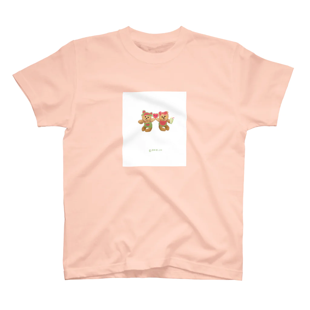 mmm.oe /モエモエモエ雑貨店の🍉と🧸🧸 Regular Fit T-Shirt