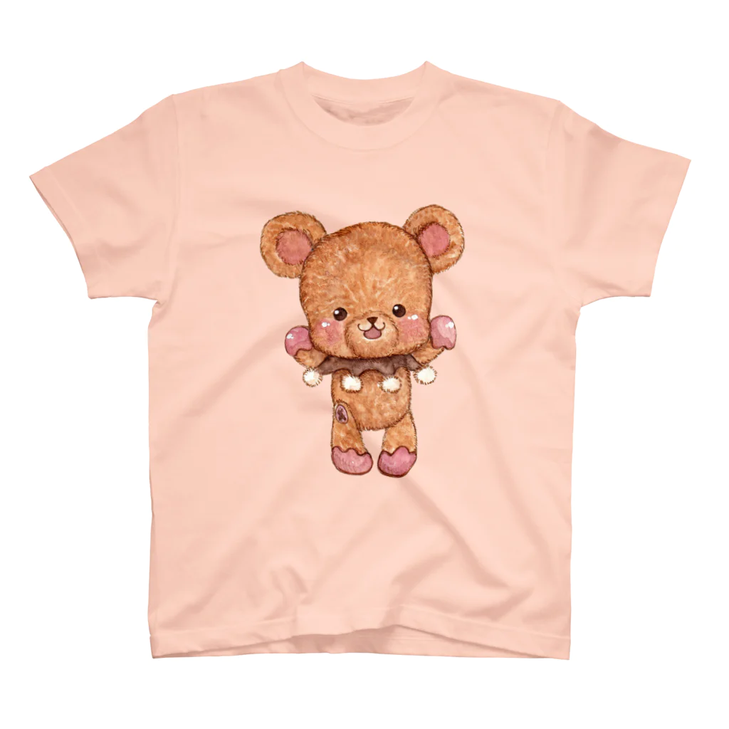 Atelier cinnamonのベアーズコレクション（ばんざいクマさん） スタンダードTシャツ