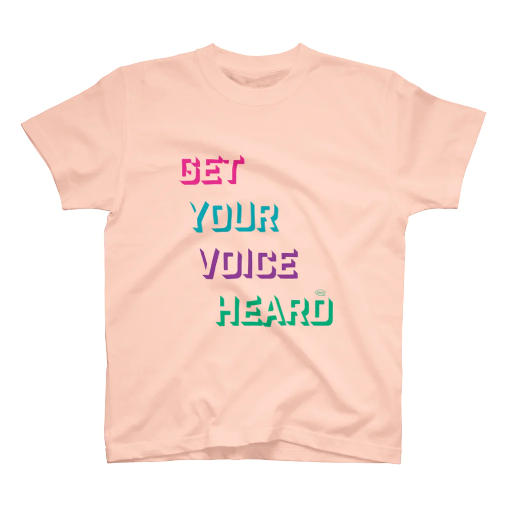 Blah アンテナショップのGet Your Voice インダストリアル：キャンディーネオン Regular Fit T-Shirt