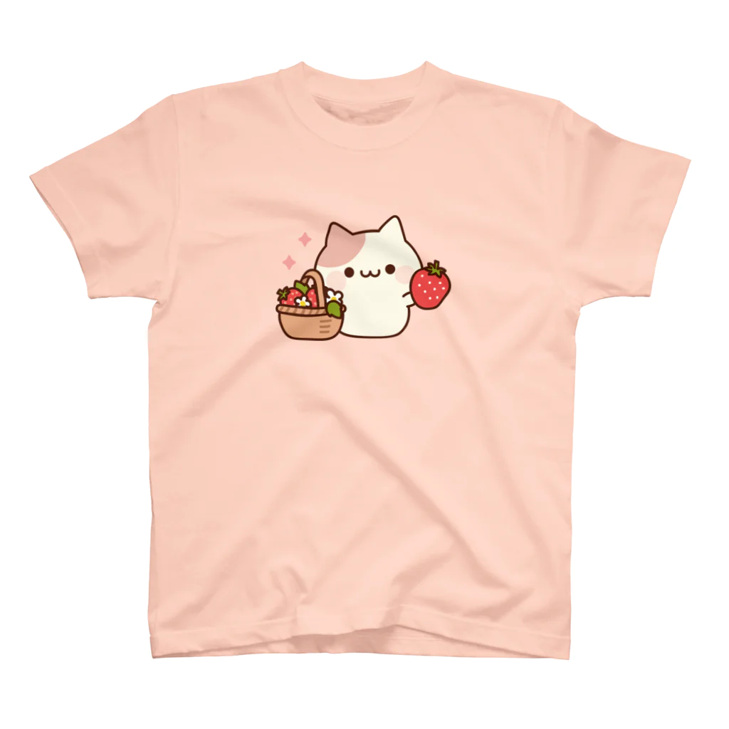 DECORのラブリーなにゃんこ　いちごver. スタンダードTシャツ