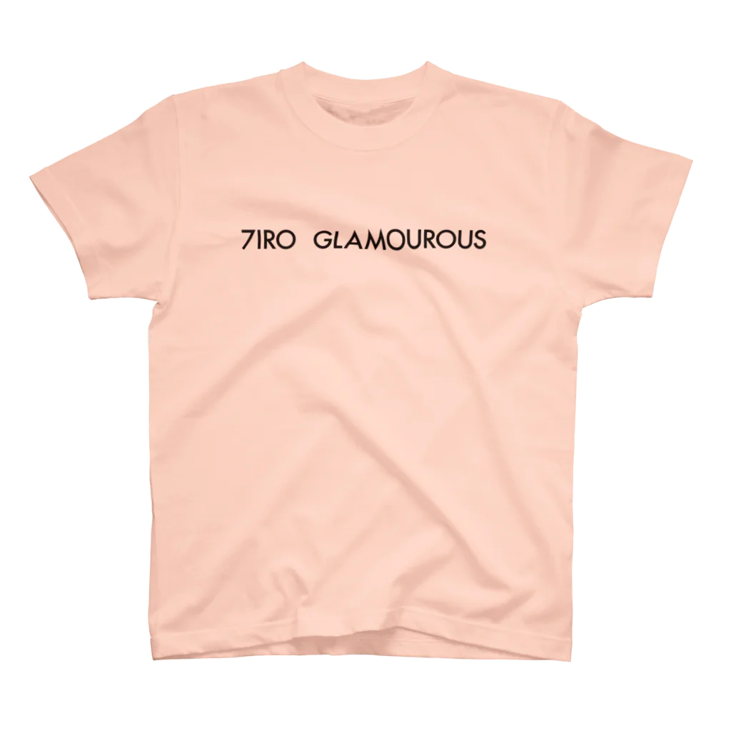 7IRO GLAMOUROUSの※ノエルなし黒文字 7IRO GLAMOUROUSシンプルロゴ  Regular Fit T-Shirt