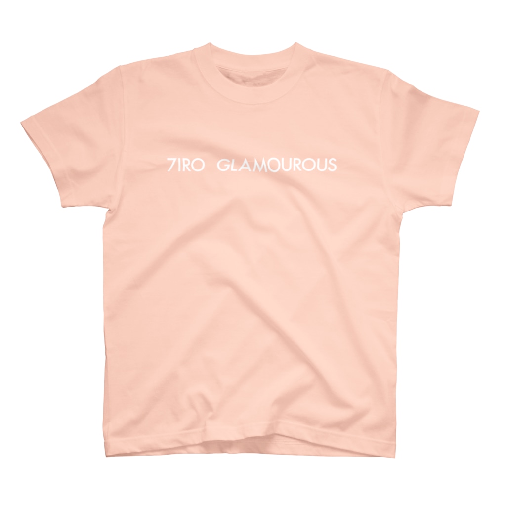 7IRO GLAMOUROUSの※ノエルなし白文字 7IRO GLAMOUROUSシンプルロゴ  Regular Fit T-Shirt
