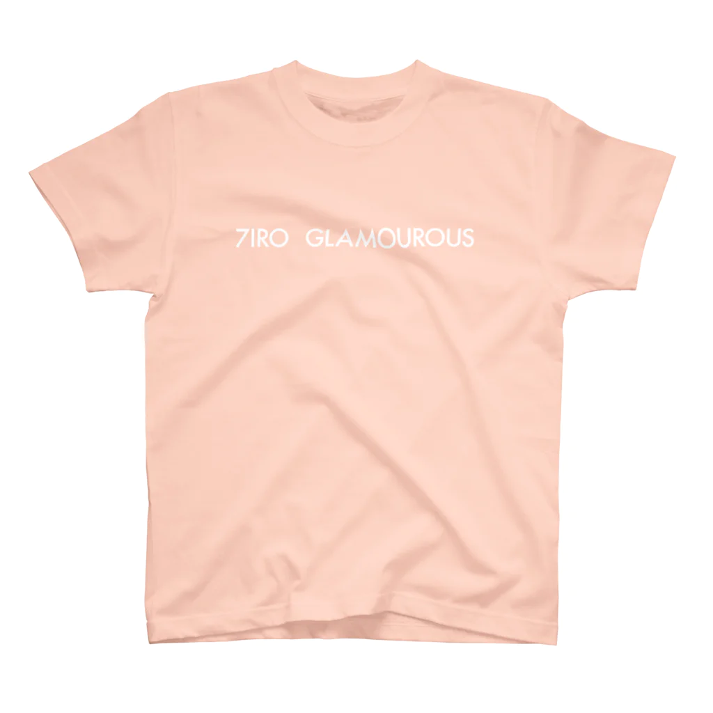 7IRO GLAMOUROUSの※ノエルあり白文字 7IRO GLAMOUROUSシンプルロゴ  Regular Fit T-Shirt