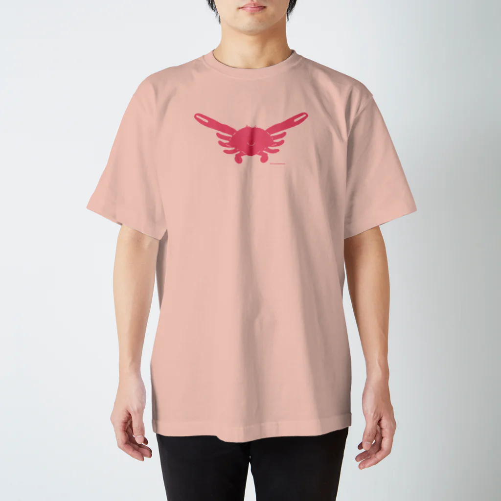 いきものだもののピンクのカニさん Regular Fit T-Shirt