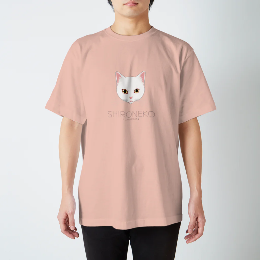 Baby Tigerのねこラブ・白猫 Regular Fit T-Shirt