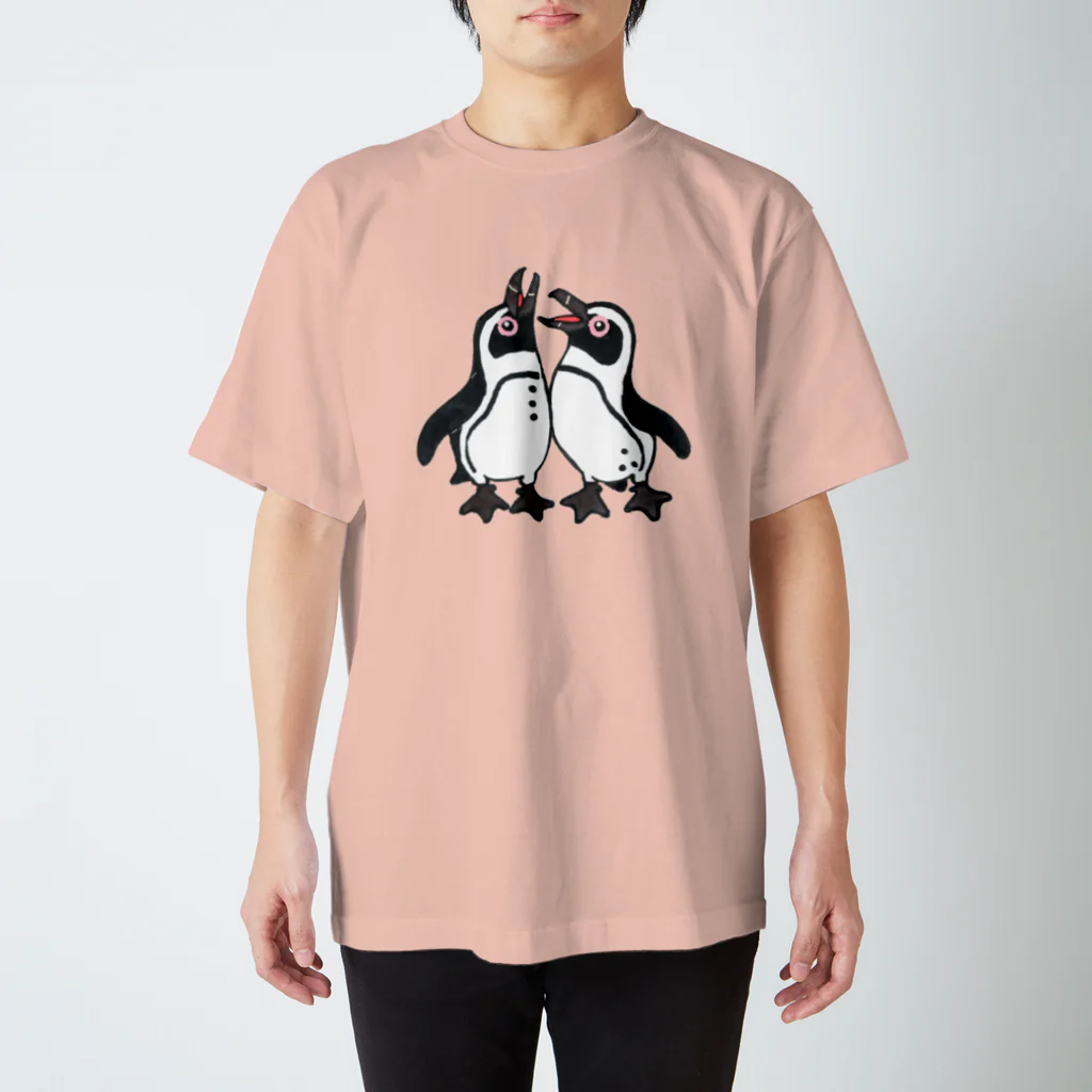 penguininkoの仲良く鳴き交わす🐧🐧 スタンダードTシャツ