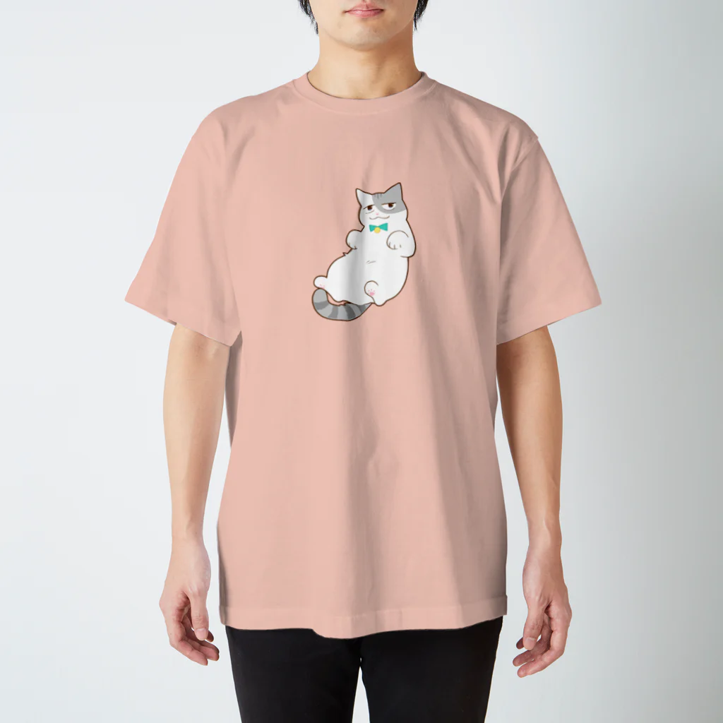 清水めりぃの【ブラ猫】モフ田くんのTシャツ スタンダードTシャツ