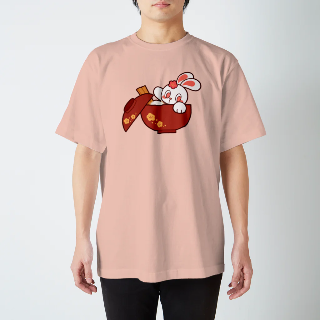 レタ(LETA)のぽっぷらうさぎ(おしるこ) スタンダードTシャツ