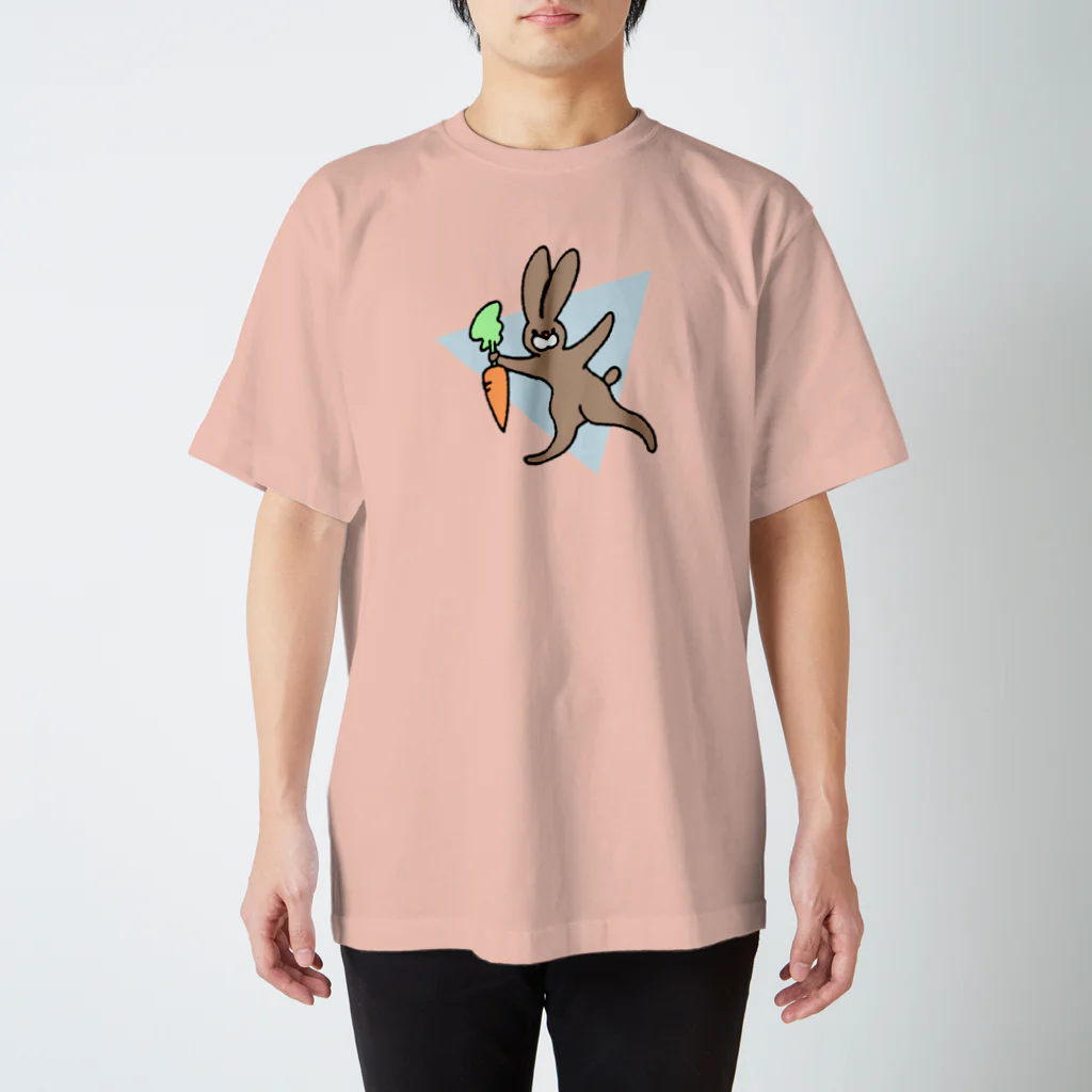 働きたくないのうさぎはぶにんじん スタンダードTシャツ