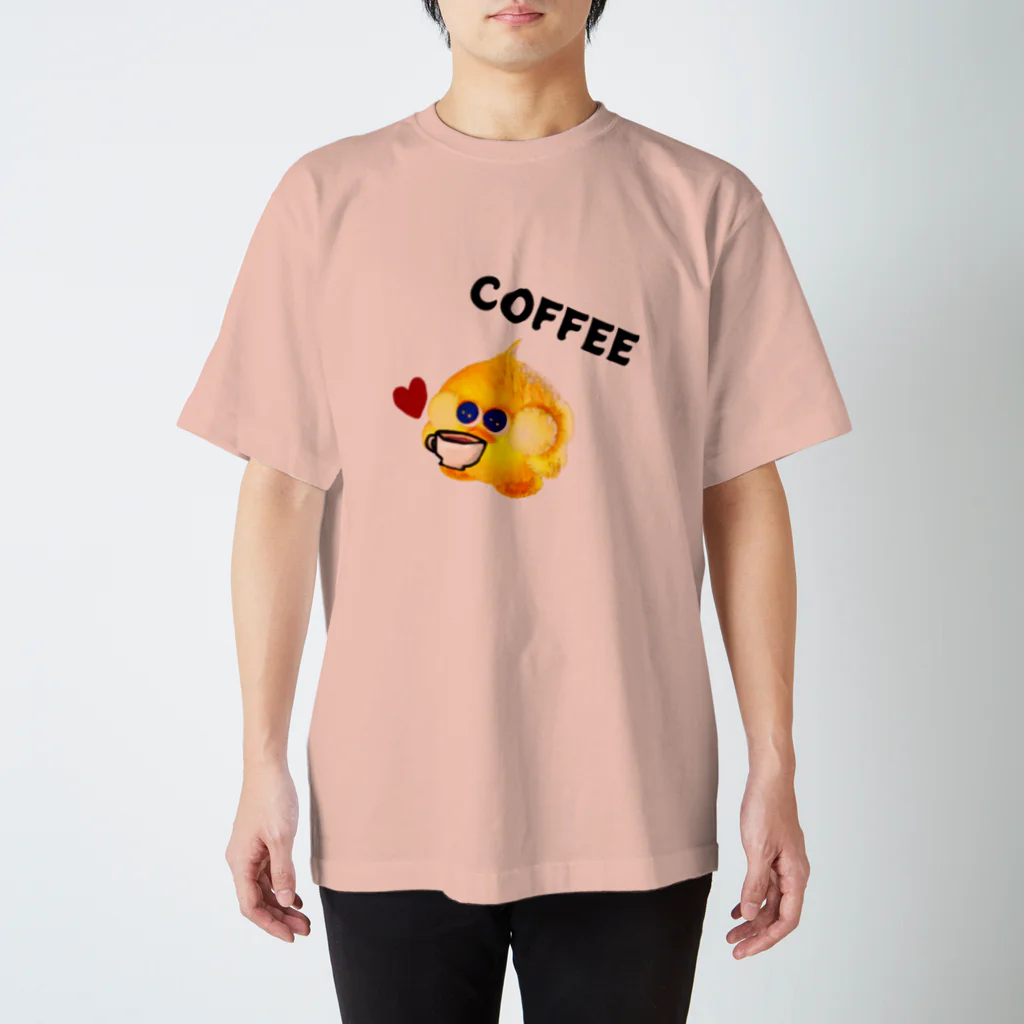 SquareHeadFactoryのMaru　CoffeeTime スタンダードTシャツ