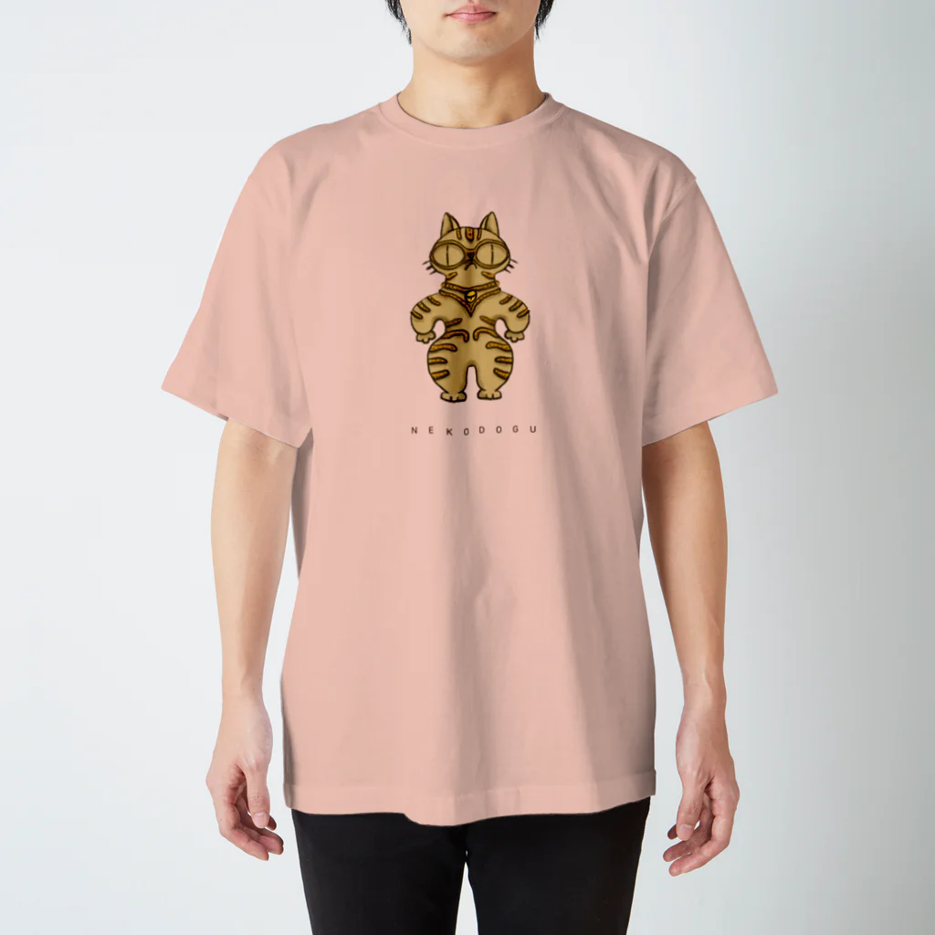 chi-bitの遮光器猫土偶 スタンダードTシャツ