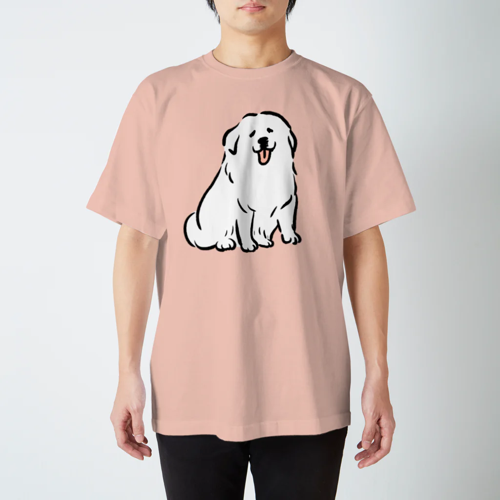 ぺろぺろぺろぺろ【せいこせんせい】のグレートピレニーズ【せいこせんせい】犬 Regular Fit T-Shirt